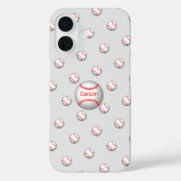 Personalised Baseball with Red Stitches