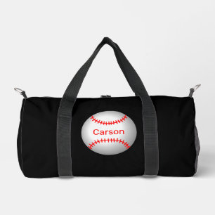 Personalised Baseball with Red Stitches  Duffle Bag