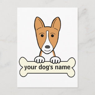 Personalised Basenji Postcard