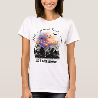 Personalised Basic Halloween Skeleton Cute T-Shirt