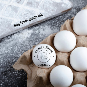 Personalised Basket of Eggs Rustic Stamp