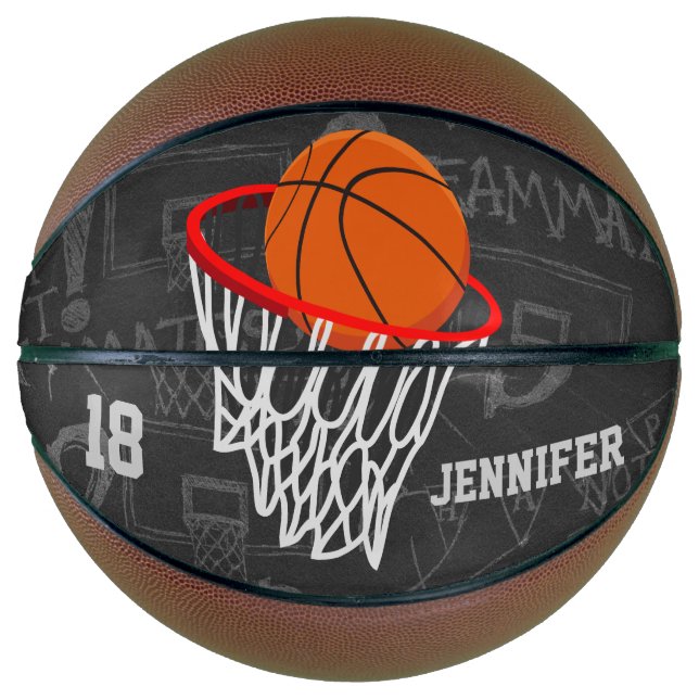 Personalised basketball and hoop design (Front)