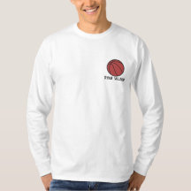 Personalised Basketball Ball embroidered Shirt