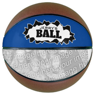 Personalised basketball ball with custom photo