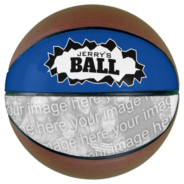 Personalised basketball ball with custom photo (Front)