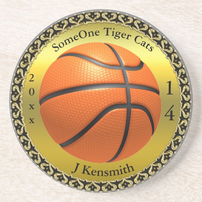 Personalised Basketball Champions League design Coaster (Front)