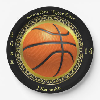 Personalised Basketball Champions League design Paper Plate
