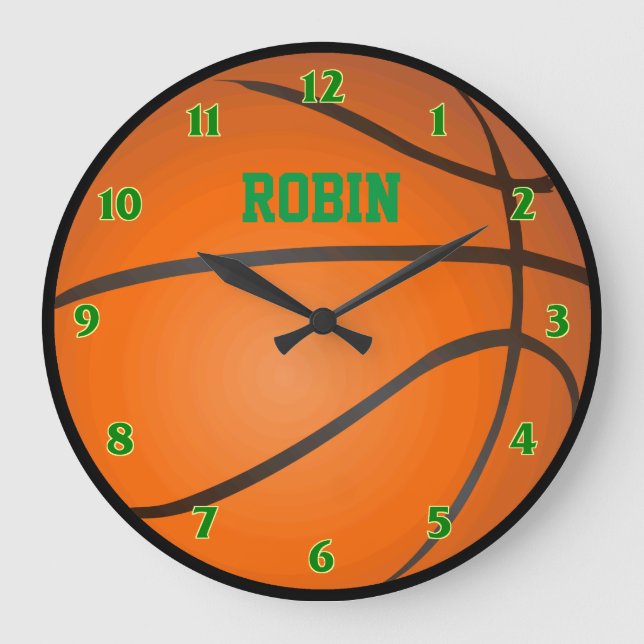 Personalised Basketball Clock (Front)