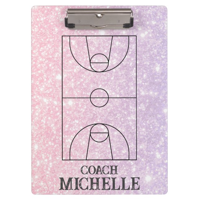 Personalised Basketball Coach Clipboard (Front)