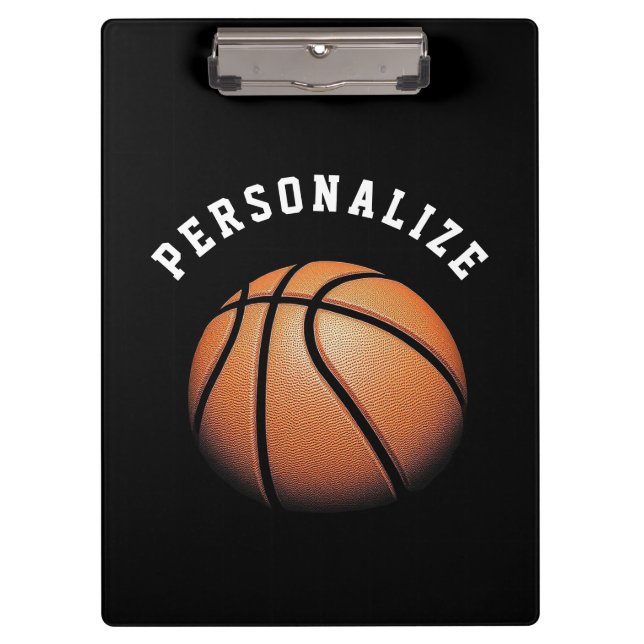 Personalised Basketball Coach  Clipboard (Front)