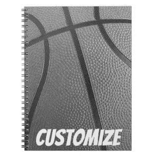 Personalised Basketball coach notebook journal
