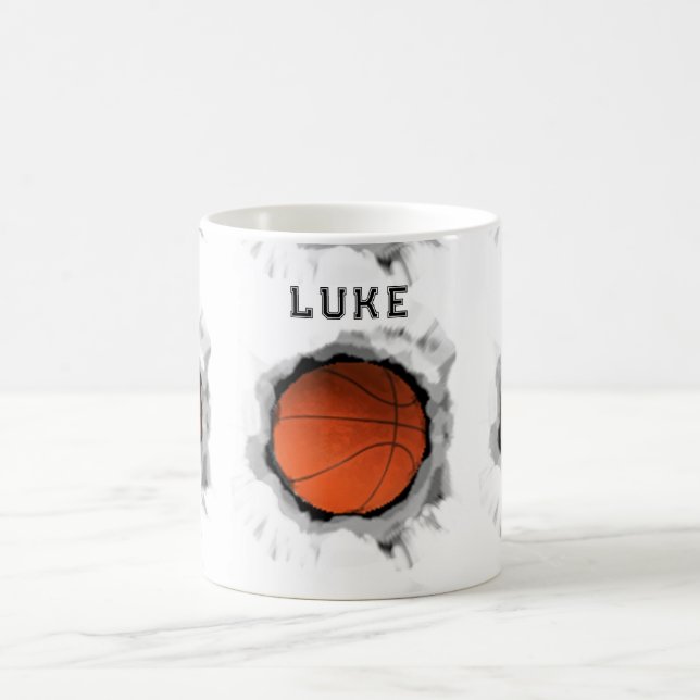 Personalised Basketball Coffee Mug (Center)