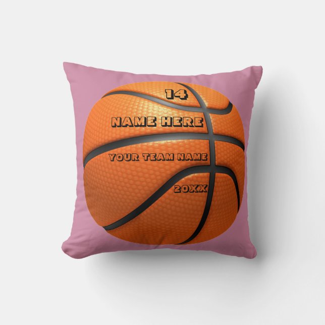 Personalised Basketball cushion with Player Name (Front)