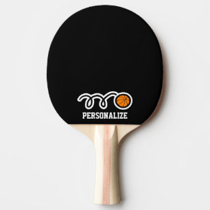 Personalised basketball design ping pong paddle