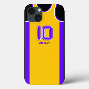 Personalised Basketball Fan Jersey Name and Number iPhone 13 Case