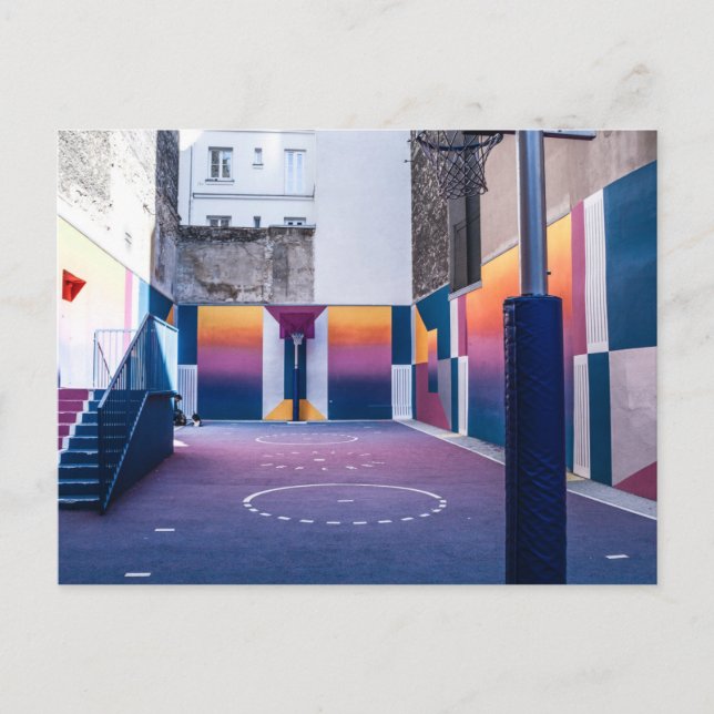 personalised basketball gifts postcard (Front)