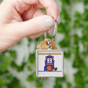 Personalised Basketball Jersey (PG) Key Ring
