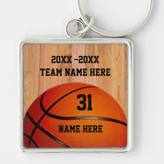 Personalised Basketball Keychains for Players (Front)