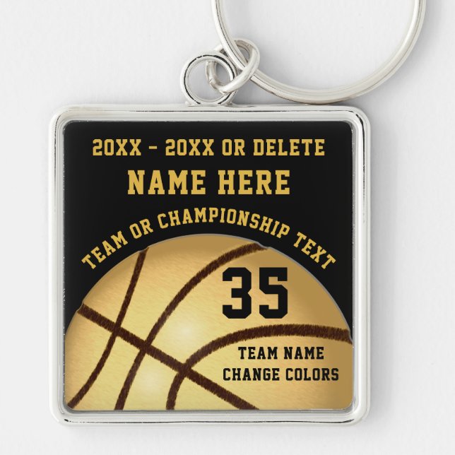 Personalised Basketball Keychains Your Colour, (Front)