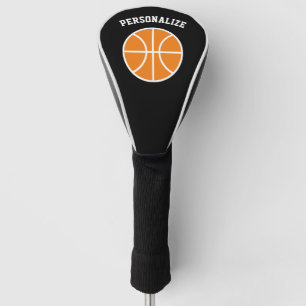 Personalised basketball logo golf driver cover