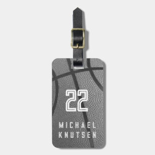 Personalised Basketball Luggage Tag