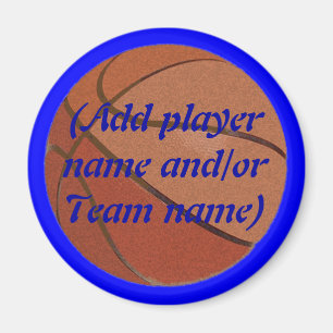 Personalised Basketball Magnet