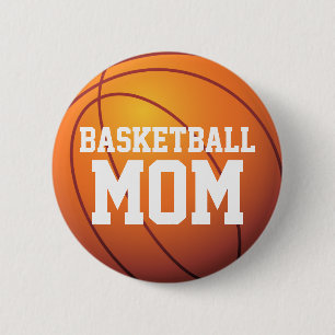 Personalised Basketball Mum 6 Cm Round Badge