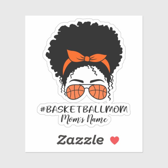 Personalised Basketball Mum Sticker (Sheet)
