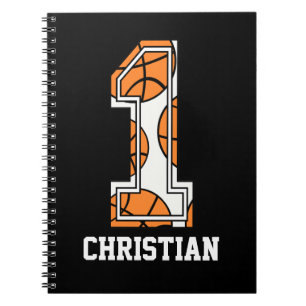 Personalised Basketball Number 1 Notebook