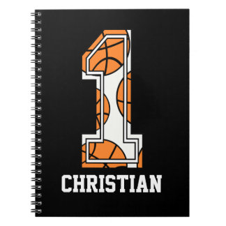 Personalised Basketball Number 1 Notebook