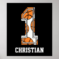 Personalised Basketball Number 1