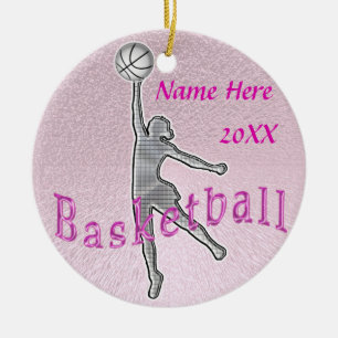 Personalised Basketball Ornaments YEAR and NAME