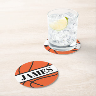Personalised Basketball Paper Coaster