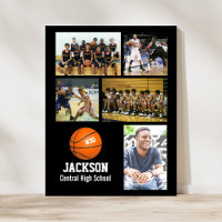 Personalised Basketball Photo Collage Name Team #