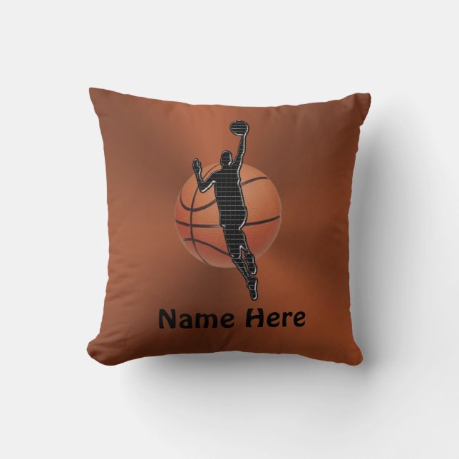 Personalised Basketball Pillow NAME and NUMBER (Front)