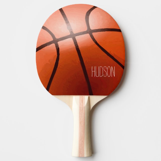 Personalised Basketball Ping Pong Paddle (Front)