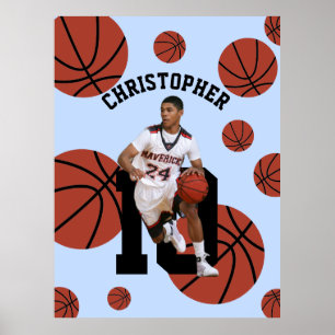 Personalised Basketball Player Poster