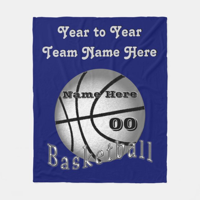Personalised Basketball Senior Night Gifts Blanket (Front)