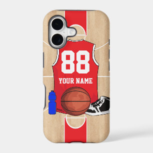 Personalised Basketball shirt on court