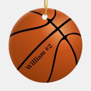Personalised Basketball Sport Ceramic Ornament