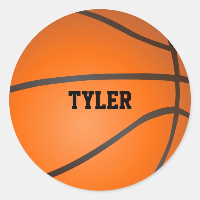 Personalised Basketball Sticker (Front)