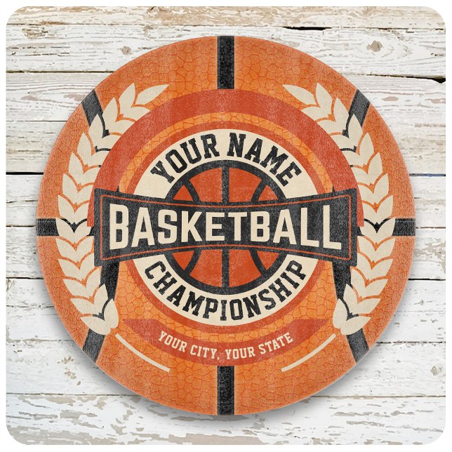 Personalised Basketball Team Player Custom Athlete Cutting Board (Creator Uploaded)