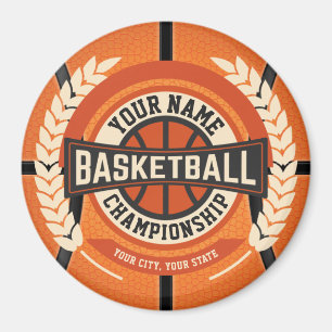 Personalised Basketball Team Player Custom Athlete Magnet