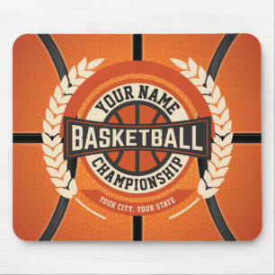 Personalised Basketball Team Player Custom Athlete Mouse Pad