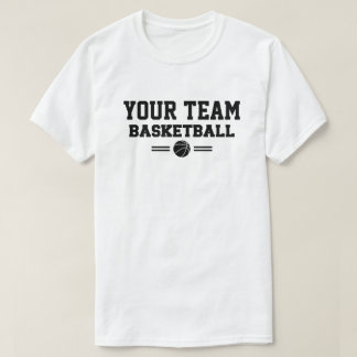 Personalised Basketball Team Template T-Shirt