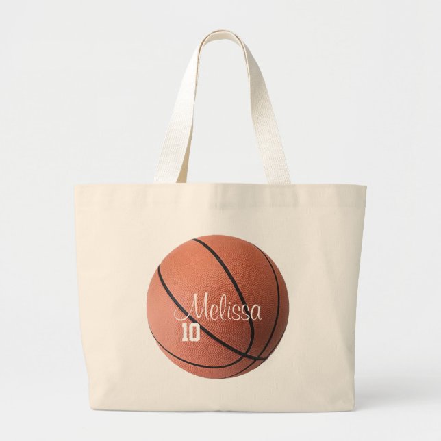 Personalised Basketball Tote Bag (Front)
