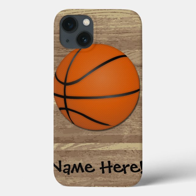 Personalised Basketball Wood Floor Case-Mate iPhone Case (Back)