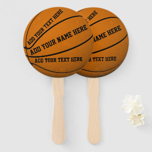Personalised Basketballs Hand Fan