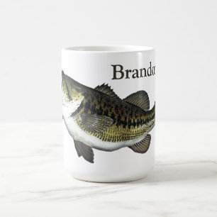 Personalised Bass Fish  Coffee Mug