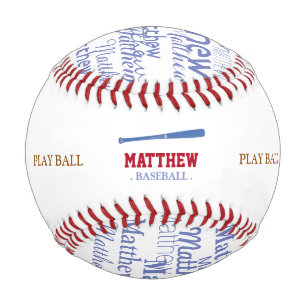 personalised bat and play baseball